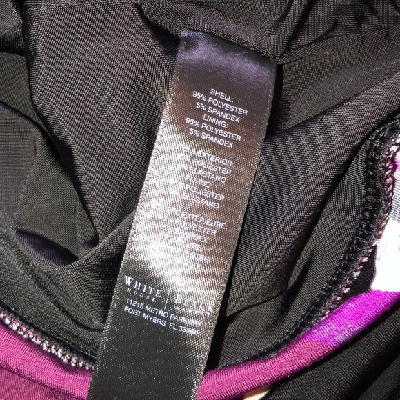 White House Black Market Geometric Banded Top - Picture 8 of 8